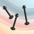 thumbnail image 6 of 16G Flat Back Tongue Ring Labret Lip Ring Nose Studs Cartilage Earring Sold Each BodyJewelryOnline, 6 of 6