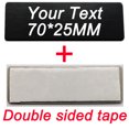 thumbnail image 3 of Placa de texto con su logotipo grabado de 7 x 2,5 cm, insignia personalizada, broche personalizado, cinta de doble cara, imán de identificación, puerta, pared, buzón, etiqueta con nombre, 3 of 5
