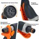thumbnail image 4 of Pistola de Riego, 8 Modos de Riego Pulverizador de Jardín Multifuncional, Pistola Pulverizadora de Plástico Cómoda, Lavado de Autos Ideal, Césped y Riego de Jardín, Gris/Naranja, 4 of 5