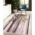thumbnail image 4 of Autumn Decorative Rug, Picture of a Lonely Tree Leaves on an Abstract Woodland Background Print, Quality Carpet for Bedroom Dorm and Living Room, 6 Sizes, Sand Brown, by Ambesonne, 4 of 4