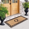 thumbnail image 4 of A1HC Natural Coir and Rubber Paisley Monogrammed Doormat, 30"x60", Heavy Duty Outdoor Front Door Mat, Durable Easy-Clean Bronze Rug, 4 of 6