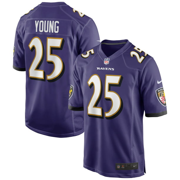 Tavon Young Baltimore Ravens Nike Game Jersey - Purple