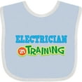 thumbnail image 3 of Inktastic Electrician in Training Boys or Girls Baby Bib, 3 of 4