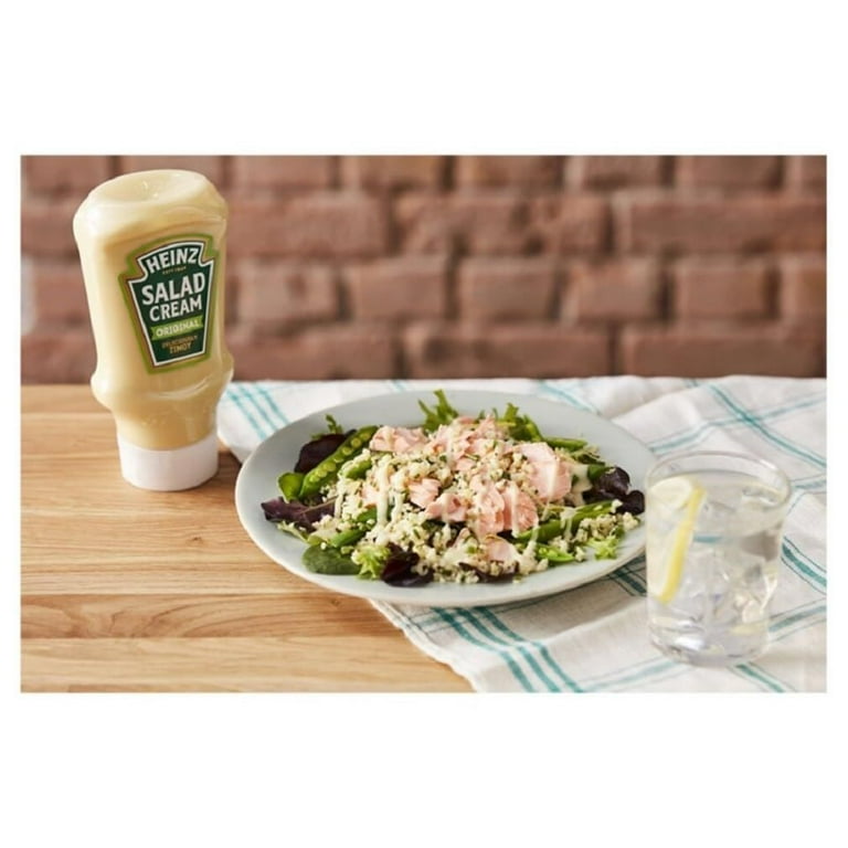 Heinz Salad Cream, 14.9 oz, Creamy Salad Dressing, Condiments for