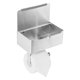thumbnail image 5 of Portarrollos de Papel HigiéNico con Dispensador de Toallitas Desechables, Almacenamiento y Estante para TeléFono, Portarrollos de Papel HigiéNico Montado en la Pared, Plateado, 5 of 5