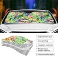 thumbnail image 5 of Disketp Windshield Sun Shade, Car Sun Shade For Front Window Watercolor Blooming Cactus Sunshades Sun Visor Protector Blocks Uv Rays Foldable, 5 of 9