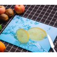 thumbnail image 2 of Tabla de de cocina de cristal de 16x12 pulgadas Anti agujero Anti-rasguño resistente al calor lavavajillas seguro fruta patrón de Baoblaze tabla de cortar de cocina, 2 of 7