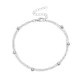 thumbnail image 1 of Dsscvnef Personality Alloy Bead Chain Anklet for Women Fashionable Geometric Design Beach Jewelry Foot Accessory, 1 of 4