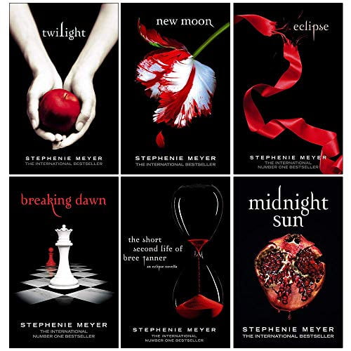 Pre-Owned Twilight Series Stephenie Meyer 6 Books Collection Set (Twilight, New Moon, Eclipse, Breaking Dawn, The Short Second Life Of Bree Tanner, Midnight Sun)
