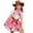 Pink, variant on ANINEO Girls Clothes With Vest And Skirt For Party Holiday Cowboy Party Birthday Christmas Halloween Dress Up Clothing for Child