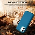 thumbnail image 6 of Compatible with iPhone 12 Case/iPhone 12 Pro Case 6.1-Inch (2020), Heavy Duty Defender 3-Layer Rugged Shockproof Drop Protective Cover Phone Cases for iPhone 12/12Pro,Blue Teal, 6 of 12