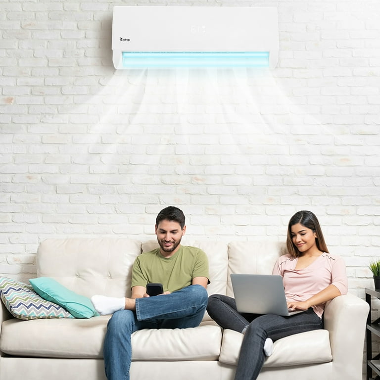 Ktaxon 12000BTU 19Seer Mini Split Air Conditioner Ductless Inverter System  115V With Heat Pump, WIFI Smart Control - Walmart.com