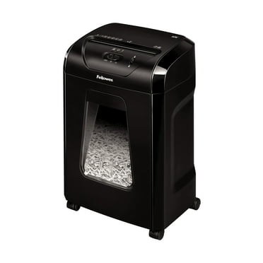 Fellowes Powershred 12 Sheet Cross-Cut Paper Home Office Paper Shredder, 19.50" H x 9.69" W x 13.44" D