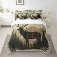 thumbnail image 2 of Erosebridal Jungle Deer Bed in a Bag Twin size, Rustic Farmhosue Bed Set, Wildlife Reversible Bedding Twin Size, Super Cozy Bedroom Decoration, 7 Pieces, 2 of 6
