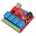 thumbnail image 2 of USB Commutateur Module Contrôleur P Relais Lecteur Expansion Board4 Canal 24V Ordinateur Intelligent 4 Canaux Carte, 2 of 8