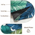thumbnail image 6 of 2'x6' Rug Runners for Hallways Kitchen, Summer Tropical Leaves Non Slip Entryway Beside Floor Carpet Runner, Blue Green Botanical Leaf Plants Laundry Room Bedroom Throw Rugs Mat for Family Pet, 6 of 8