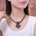 thumbnail image 4 of COOSTUFF Colliers Pendentifs en Bois Marron pour Femmes, 4 of 5