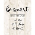 thumbnail image 2 of CAD Designs 15x18 White Modern Wood Framed Museum Art Print Titled - Be Smart, 2 of 4