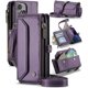 thumbnail image 1 of Funda tipo cartera cruzada para iPhone 13 con soporte RFID, ranuras para tarjetas de carga inalámbrica anticaídas, bolso de hombro de piel sintética con correa ajustable, 1 of 9