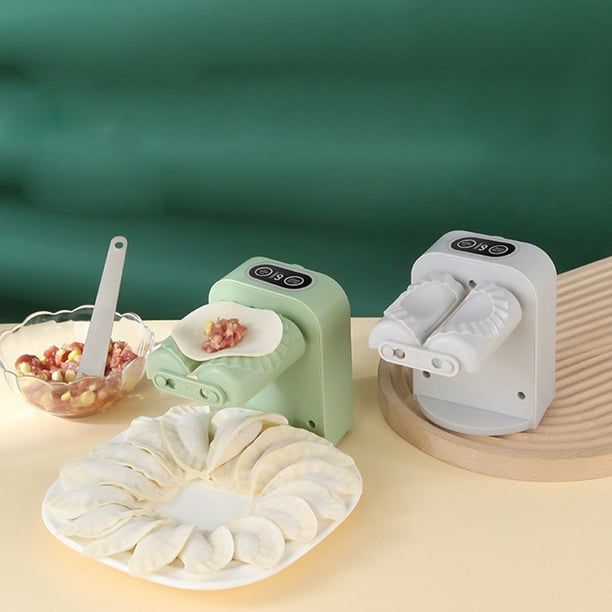 Máquina automática para hacer empanadillas caseras y wontons - Herramienta de cocina fácil de usar con modos manual y automático para empanadillas rápidas y herméticamente selladas