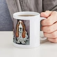thumbnail image 6 of CafePress - Bassett Hound Trio Mug - 11 oz Ceramic Mug - Novelty Coffee Tea Cup, 6 of 6