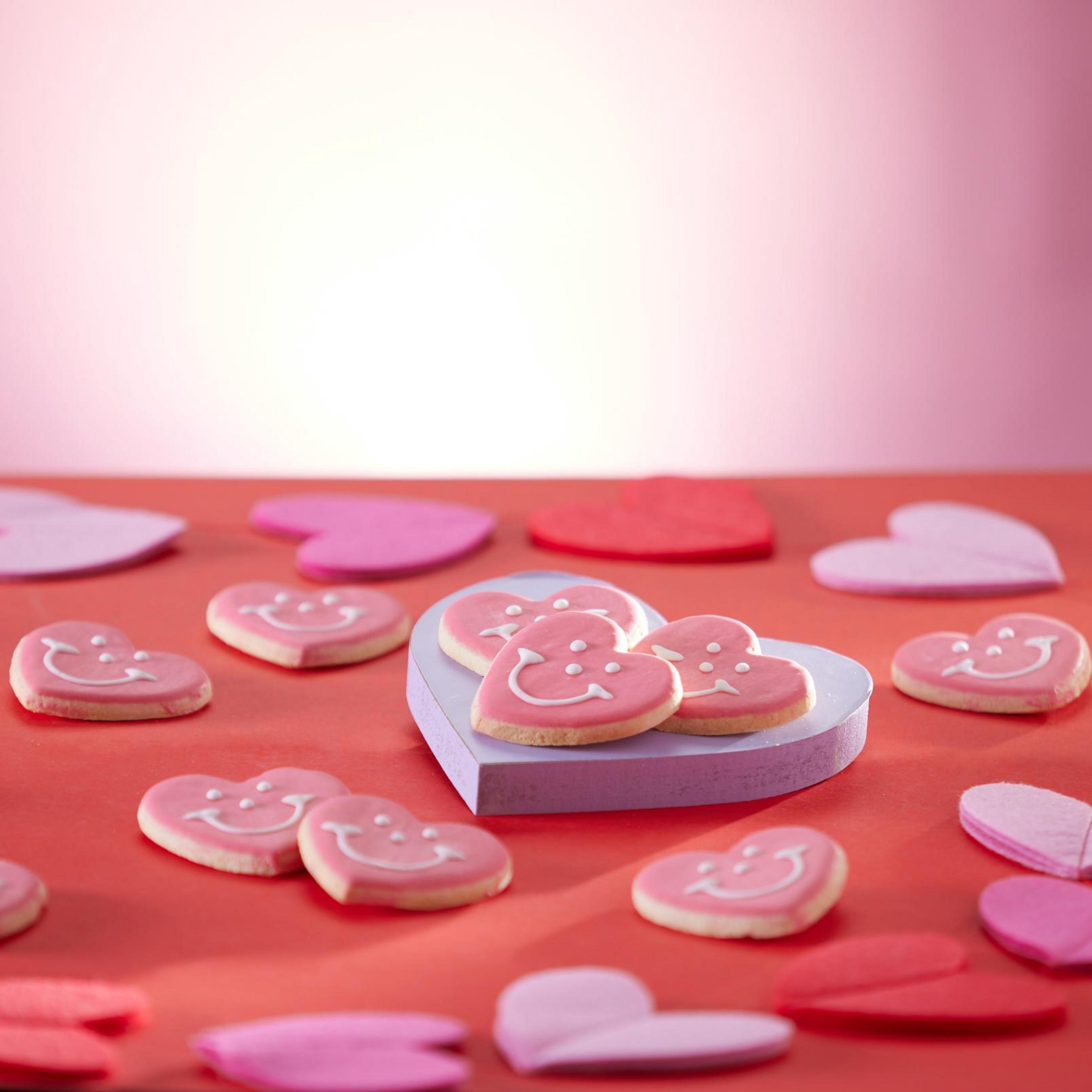 Smiley®  Cookie Mini Heart-Shaped Sugar Cookies, 50 Count