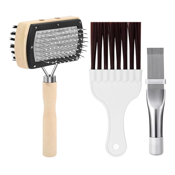 Cepillos de limpieza para aire acondicionado, cepillo para serpentín y condensador, antideslizantes, accesorios ergonómicos, kit de limpieza portátil