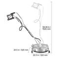 thumbnail image 4 of VEVOR 20" Pressure Washer Surface Cleaner, Stainless Steel Pressure Washer Attachments with 4 Wheels, 4000 Max PSI, 3/8 Quick Connector, 2 Spray Nozzles,, 4 of 9