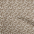 thumbnail image 1 of oneOone Polyester Spandex Brown Fabric Floral Sewing Material Print Fabric By The Yard 56 Inch Wide, 1 of 4