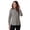 Black Houndstooth, variant on Women's Plus Size Stretch Cotton Poplin Button Down Shirt