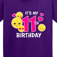 thumbnail image 4 of Inktastic Its My 11th Birthday with Smiling Emoticons Youth T-Shirt, 4 of 5