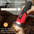 thumbnail image 4 of Dog Clippers for Grooming for Heavy Thick Coat, LED Light Dog Grooming Kit, Low Noise Hair Trimmer,Cordless Pet Hair Shaver with Stainless Steel Blade for Dogs Cats Pet, 4 of 7