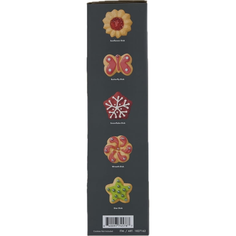 OXO Softworks Cookie Press Baking Tool, 20 Piece Set, Stainless