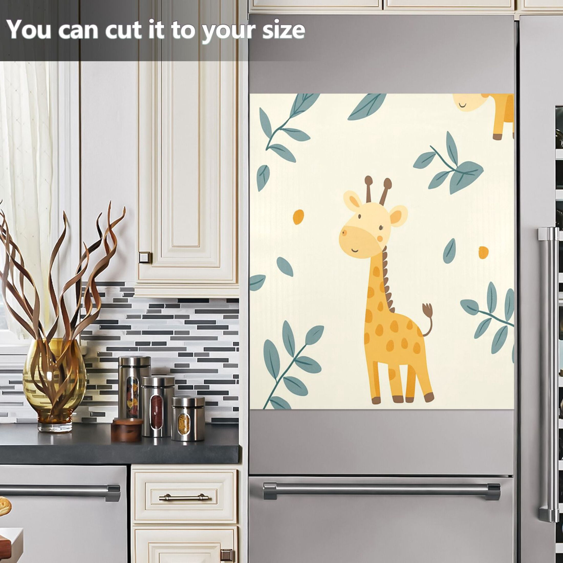 Dishwasher Magnetic Sticker 23x26 Inch Refrigerator Magnetic Sticker Washing Machine Magnetic Sticker Kitchen Panel Magnetic Sticker Home Decor Super Cool Giraffe