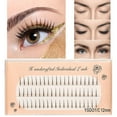 thumbnail image 2 of Pestañas postizas, pestañas personales, 100 mechones, kit de extensión de pestañas naturales DIY, 8/10/12 mm, rizo C, mechones de 0,07 mm de grosor, 2 of 2