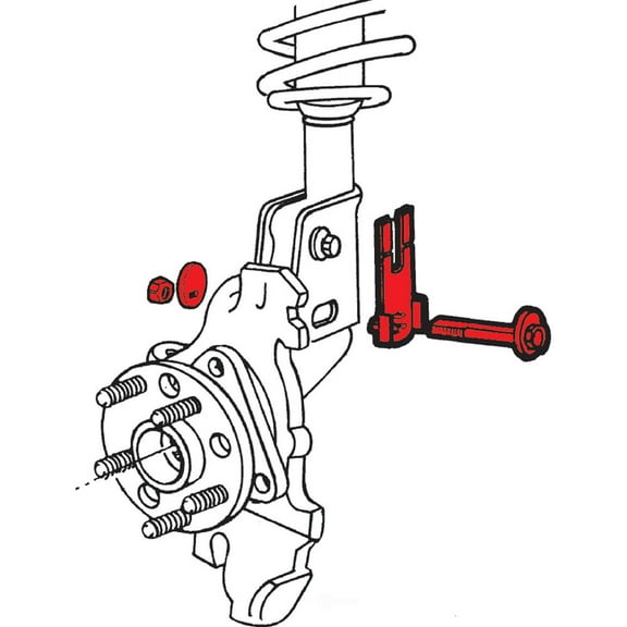 Alignment Cam Bolt Kit Fits select: 1983-2011 TOYOTA CAMRY, 1998-2010 TOYOTA SIENNA