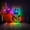Color Flow Effect (76 modes), variant on Lucky Cat Led Light Box, Dimmable Neon-Like Light Signs USB Power for Wall Decor Bedroom Decoration, RGB Light (WxH) 16"x21"