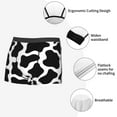thumbnail image 6 of Bingfone Cow Print Black White Men'S Underwear - Casual Stretch Boxer Briefs-Large, 6 of 9