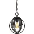 thumbnail image 2 of Beaumont Lane Mini Steel Spherical Pendant in Aged Bronze, 2 of 3