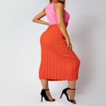 thumbnail image 4 of Femmes Bodycon Sans Manches Tricoté Robe Cravate Colorant Été Gradient Mini Robe Slim Fit Débardeur Partie Streetwear Bleu S, 4 of 7