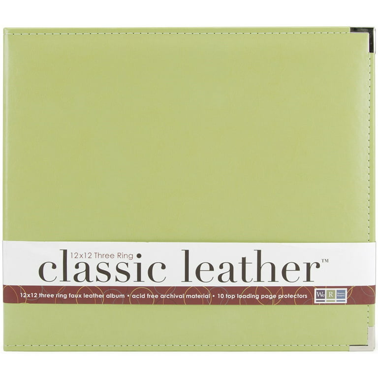 Scrapbook Classic Leather 3 Ring Album Blue 12X12 