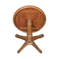 thumbnail image 5 of 36'' Round Solid Wood Counter Height Pedestal Dining Table in Distressed Oak by International Concepts, 5 of 6