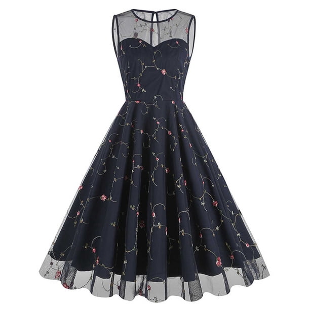 Vestido de Verano para las Mujeres Sexy sin Mangas Cuello en V Vestido Casual de Ajuste Delgado, Vestido Sexy para las Mujeres