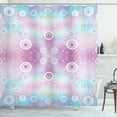 thumbnail image 1 of Ambesonne Pastel Shower Curtain, Fantasy Random Circles, 69"Wx84"L, Pale Pink Aqua White, 1 of 3