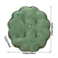 thumbnail image 2 of PureCasa Round Thick Seating Cushion for Home Office, Household Cotton Portable Non-Slip Breathable Floor Cushions Chair Pads for Indoor Outdoor, Modern Home Decor, 16.5"x16.5"x4", 1PC, Green, 2 of 8