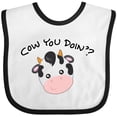 thumbnail image 3 of Inktastic Cow You Doin'? Cute Cow Boys or Girls Baby Bib, 3 of 4