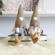 thumbnail image 2 of Muñeco de Papá Noel de peluche de gnomos sin rostro, tejido de punto, adornos navideños colgantes para árbol de Navidad, decoración de mesa de cafetería, regalos de Año Nuevo, 2 of 5