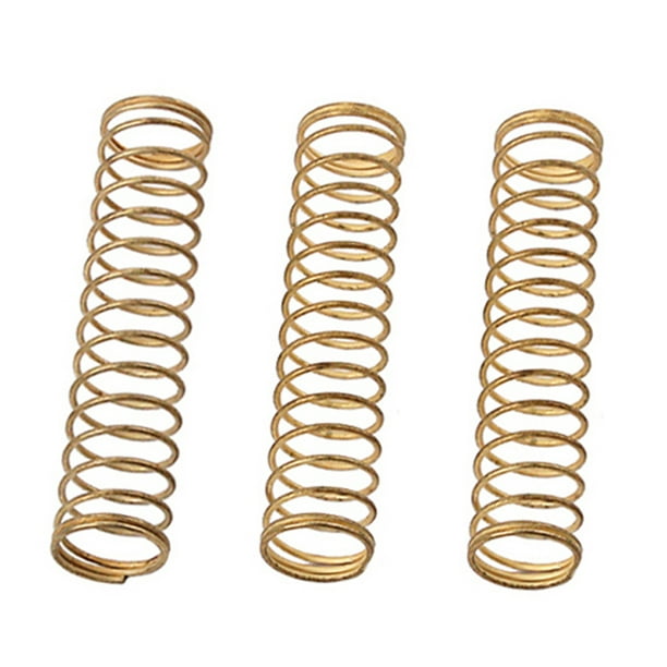 GOOHOCHY 3 piezas de reparación de trompeta con resorte de latón para instrumentos de viento madera CB11 (dorado)