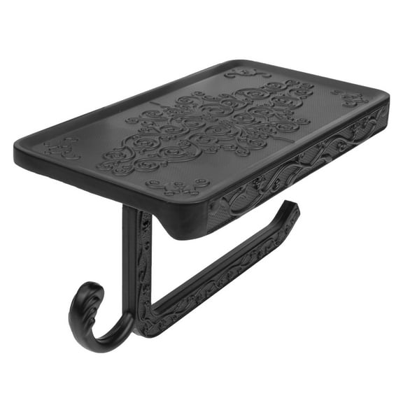 Raindrops  Wipes Dispenser Tissue Storage Container Black Toilet Paper Rack Large