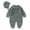 Green, variant on Otqutp Toddler Fashion Bodysuits Baby Knit Romper Cotton Long Sleeve Boy Girl Sweater Clothes Baby Jumpsuit 1 Piece with Cute Hat Set Elastic Waist 2PCS Fall Winter Clothes